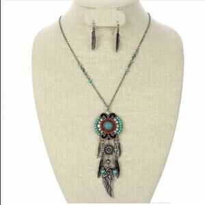 Western Necklace & Earring Set